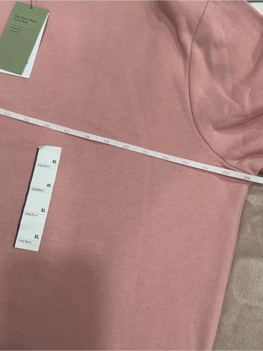 Goodfellow & Co Mens Pink Crewneck Sweatshirt Fleece Pullover Size XL New